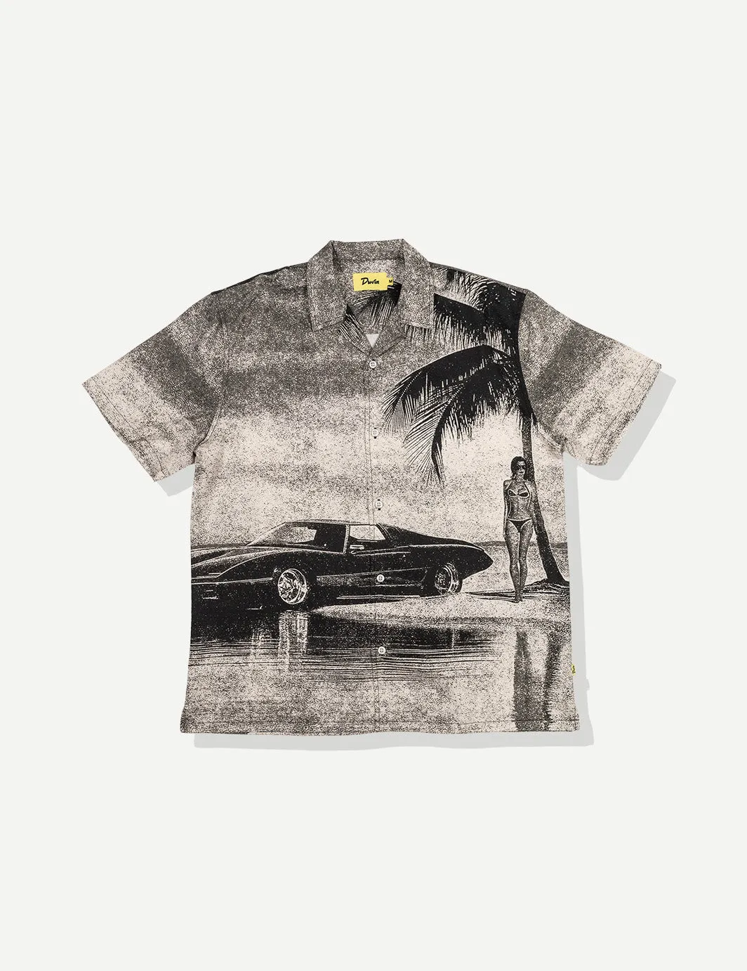 Beach Parking Buttonup - Black sold by Duvin Design