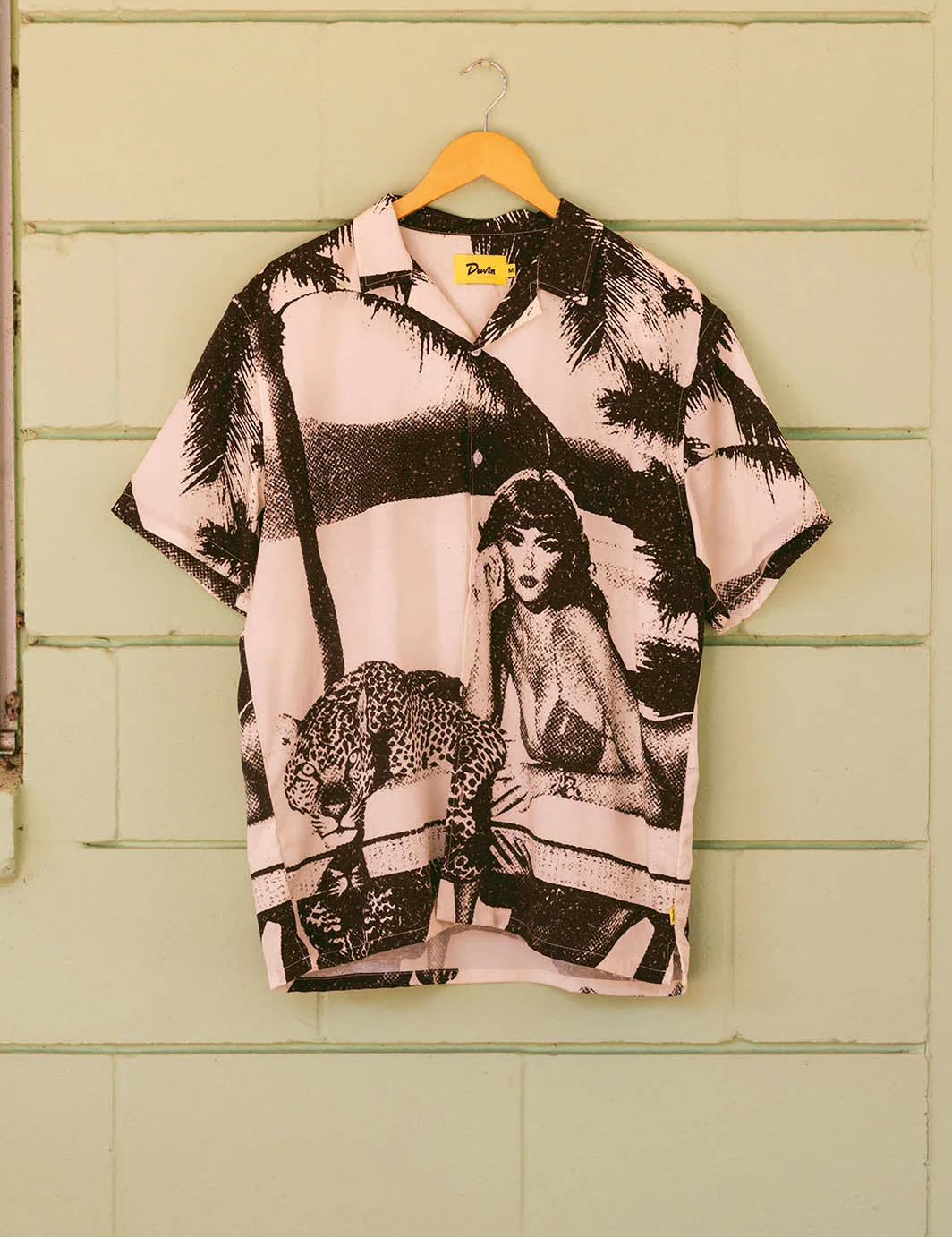 Pool Cat Buttonup - Black sold by Duvin Design product image thumbnail 4
