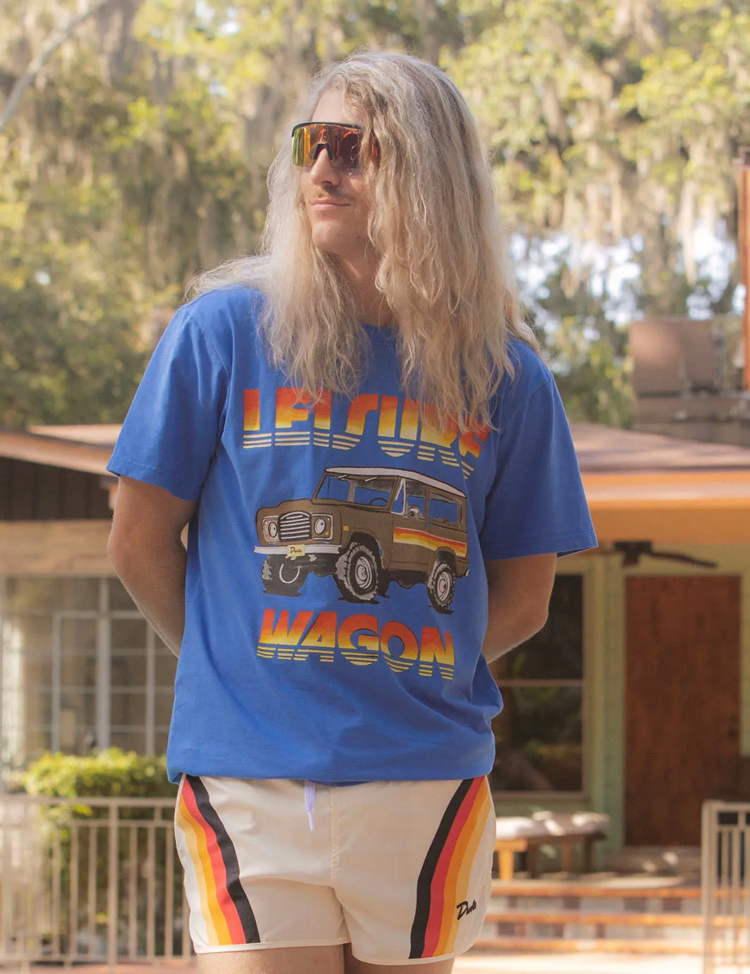 Wagon Tee - Blue sold by Duvin Design product image thumbnail 2