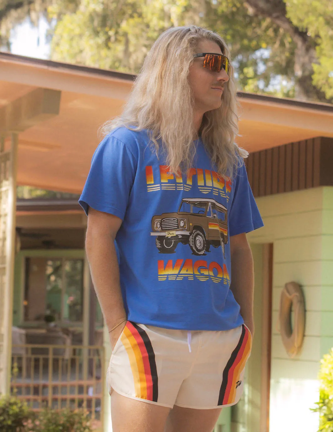 Wagon Tee - Blue sold by Duvin Design product image thumbnail 3