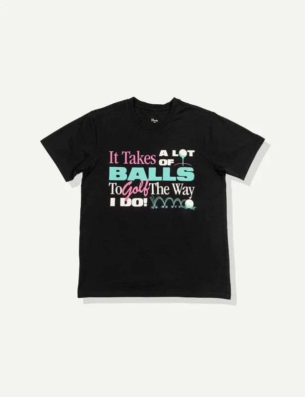 Golfing Tee - Black sold by Duvin Design
