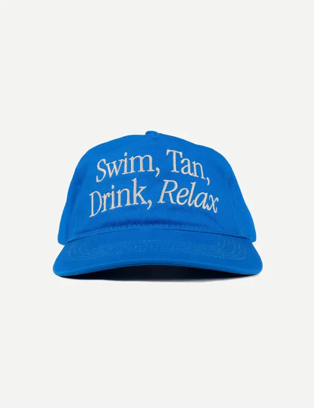Swim Tan Relax Hat - Blue sold by Duvin Design