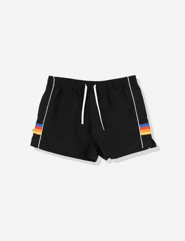 Women's Side Nylon Short - Black sold by Duvin Design
