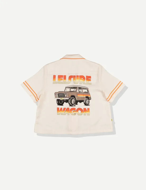 Leisure Wagon Crop Buttonup sold by Duvin Design