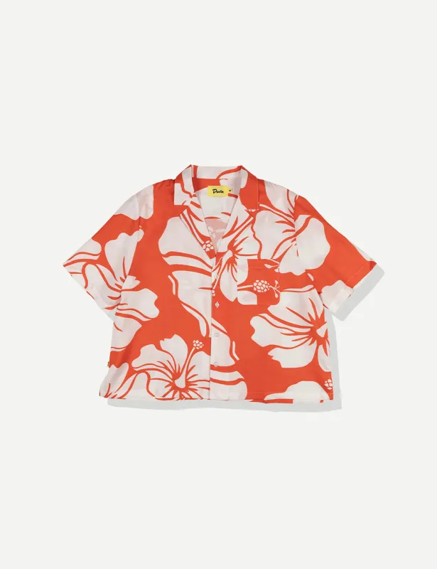 Paradise Crop Buttonup - Red 2.0 sold by Duvin Design