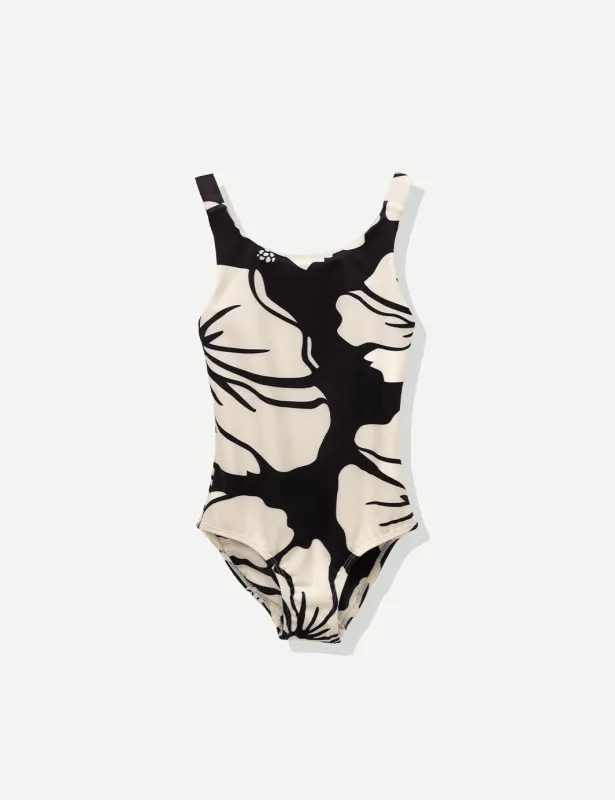 Trouble In Paradise Black One Piece - Girls sold by Duvin Design