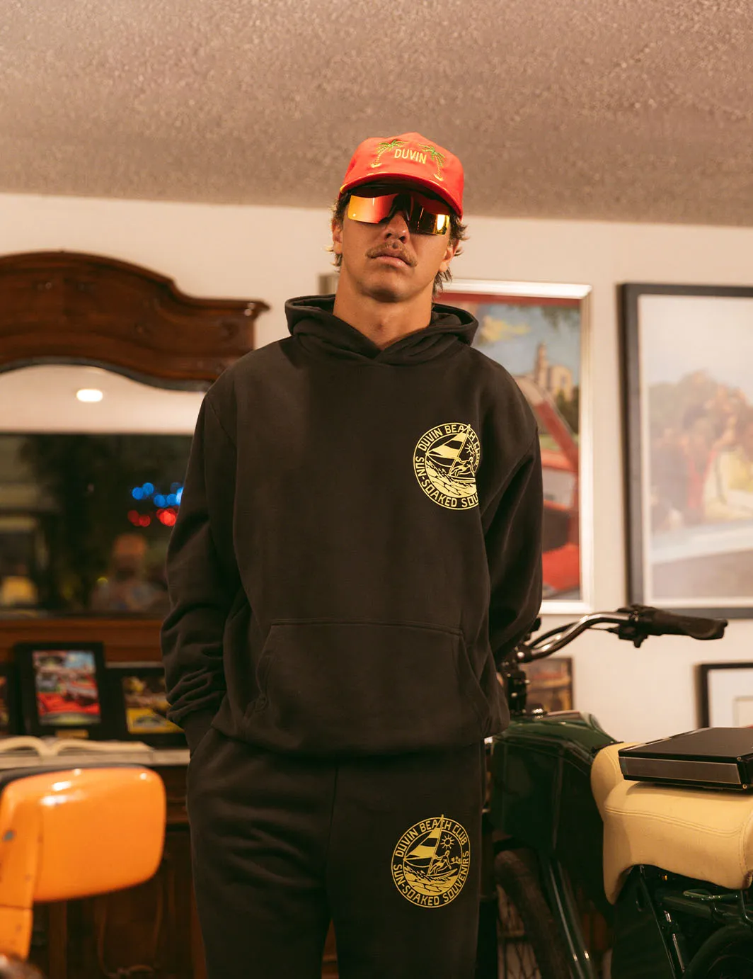 Souvenir Hoodie - Black sold by Duvin Design product image thumbnail 4