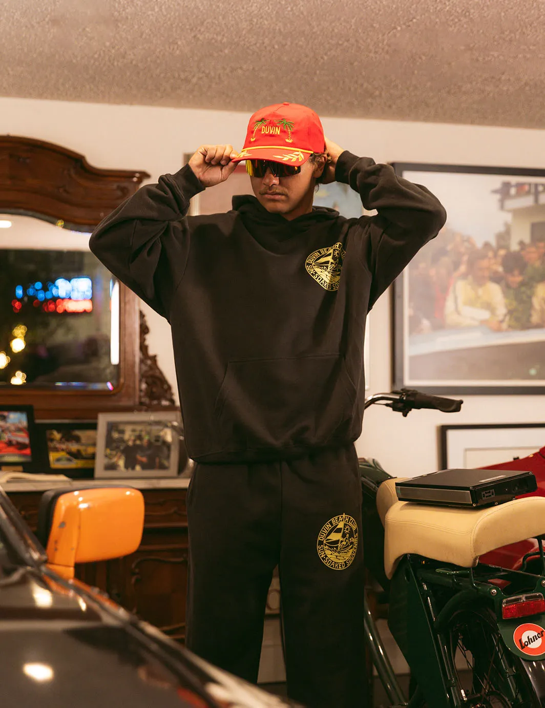 Souvenir Hoodie - Black sold by Duvin Design product image thumbnail 3