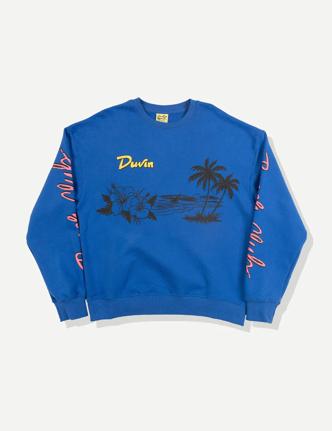 Beach Club Crew Fleece - Blue sold by Duvin Design