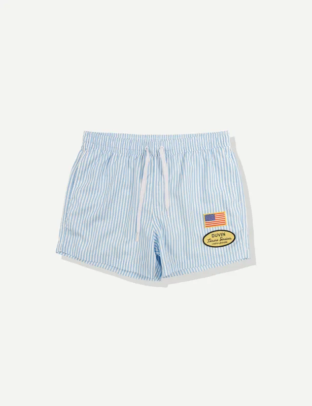 Worker Swim Short - Blue sold by Duvin Design