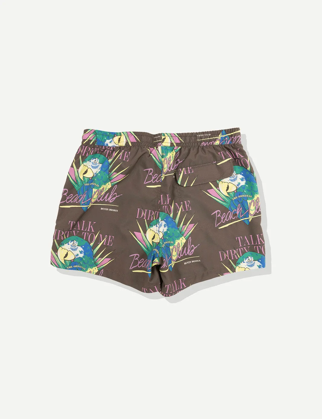 Talk Dirty Swim Short sold by Duvin Design product image thumbnail 2