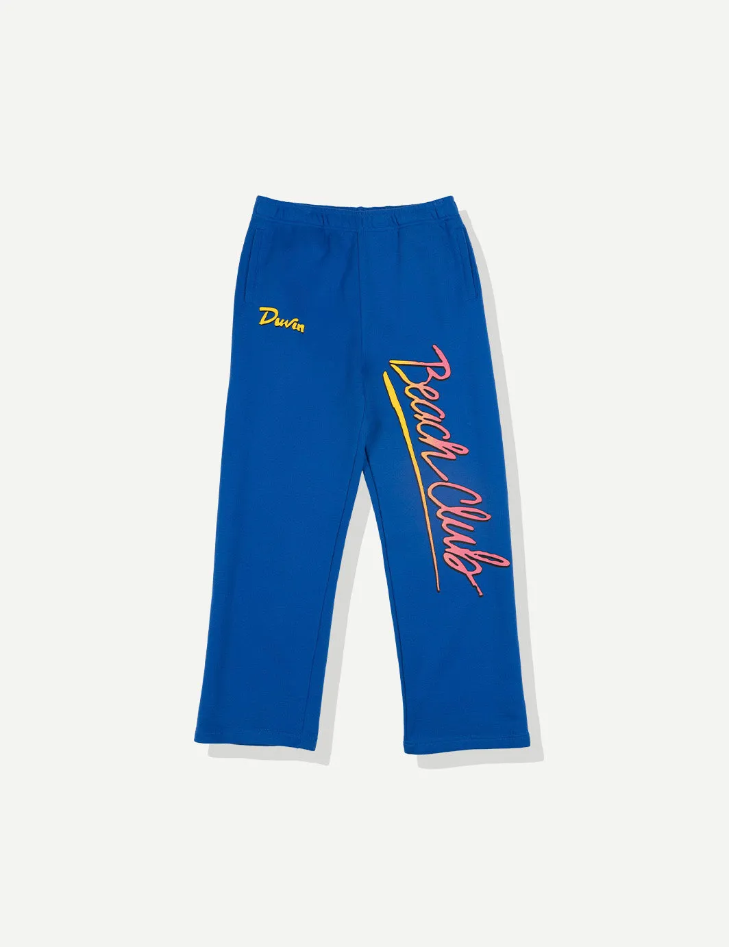Beach Club Wide Leg Sweatpant - Blue sold by Duvin Design
