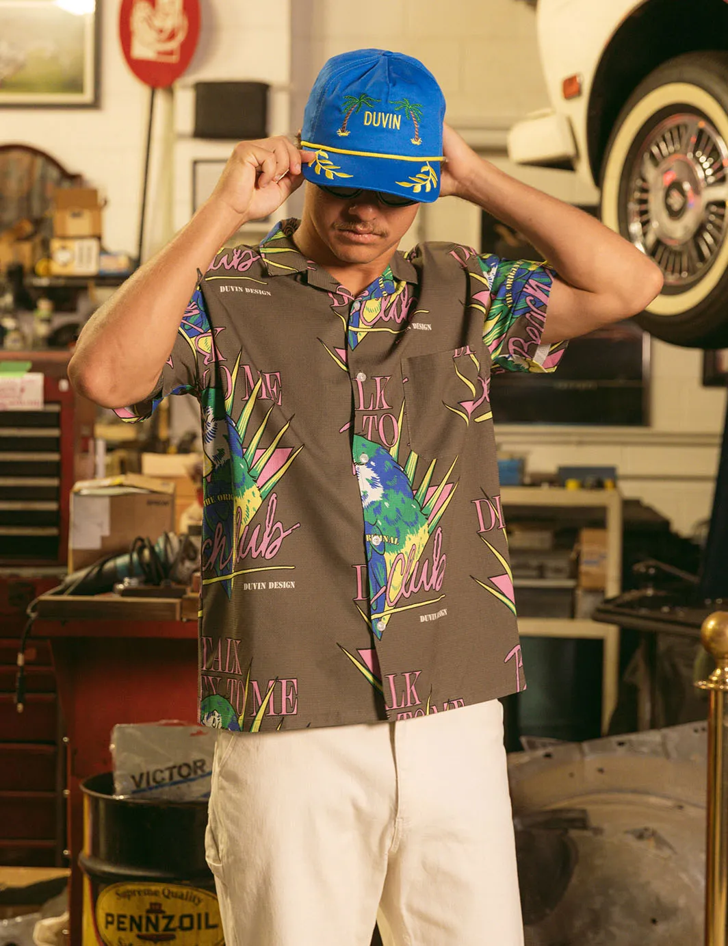 Talk Dirty Stretch Buttonup sold by Duvin Design product image thumbnail 4