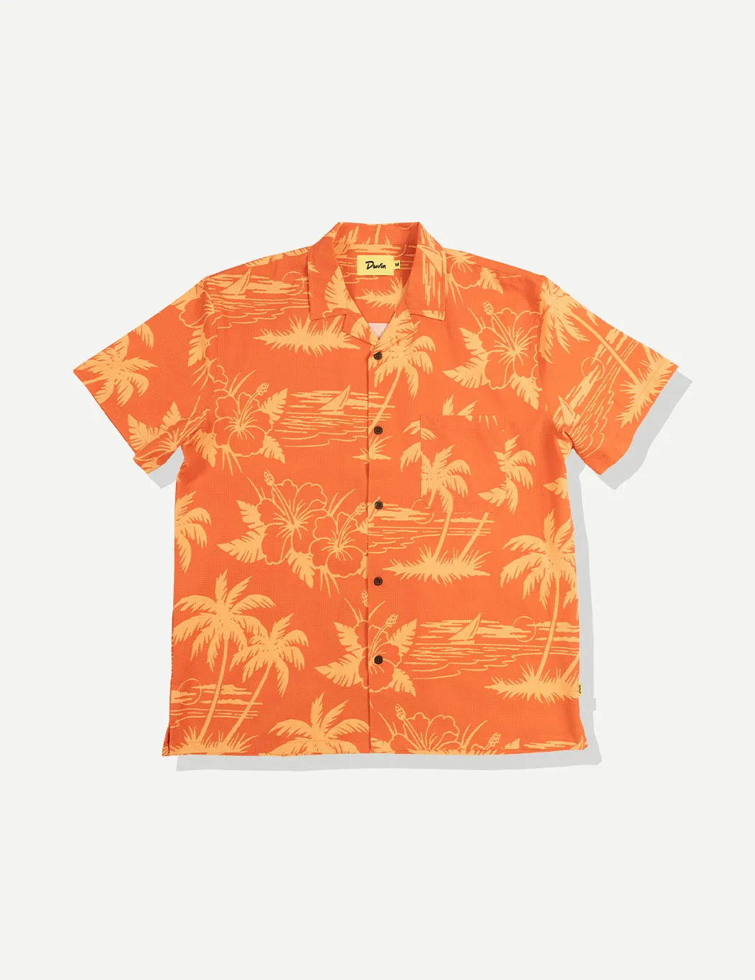 Breeze Stretch Buttonup - Orange sold by Duvin Design