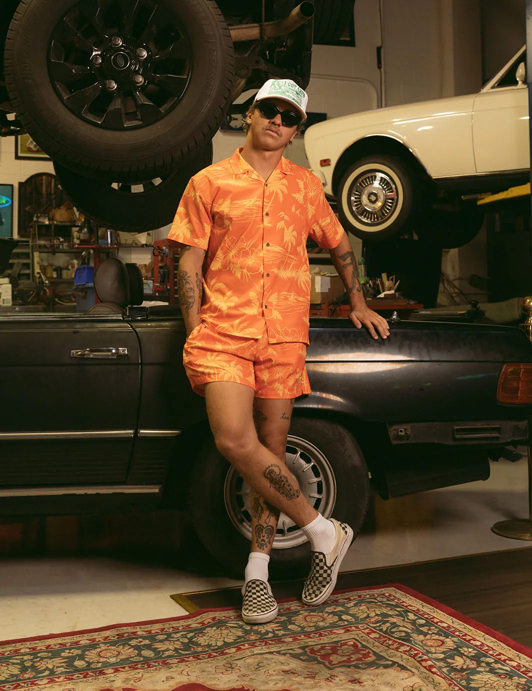 Breeze Stretch Buttonup - Orange sold by Duvin Design product image thumbnail 3