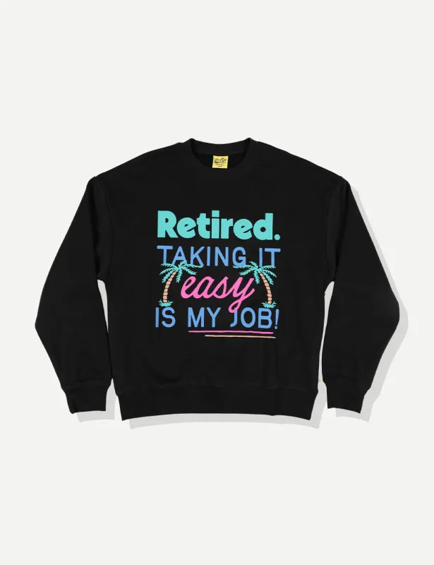 Good Times Crew Fleece - Black 2.0 sold by Duvin Design