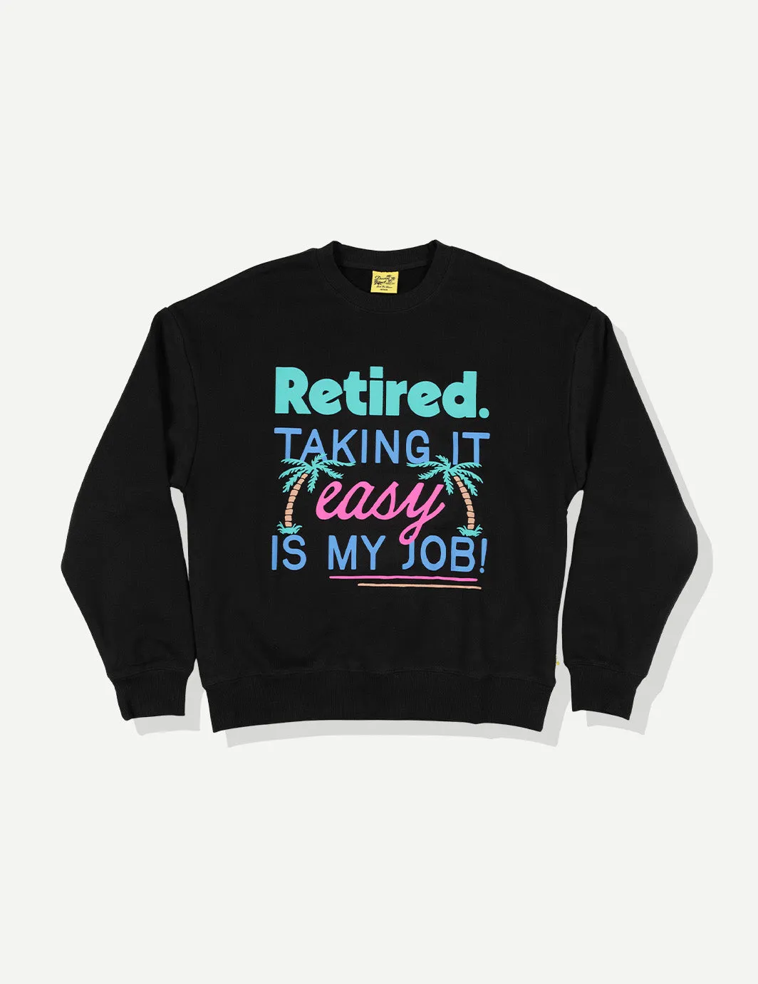 Good Times Crew Fleece - Black 2.0 sold by Duvin Design