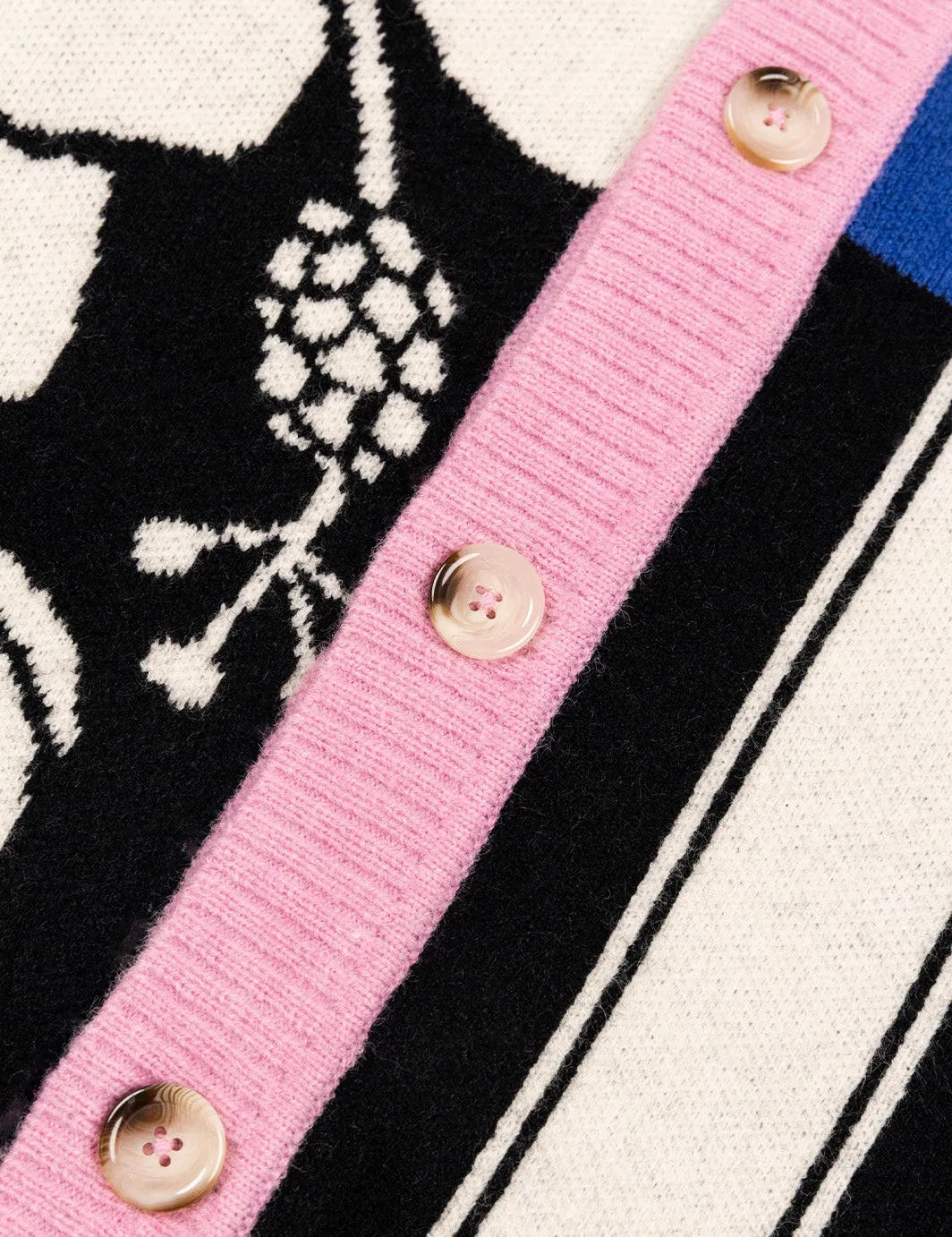 Hibiscus Stripe Knit Cardigan sold by Duvin Design product image thumbnail 3