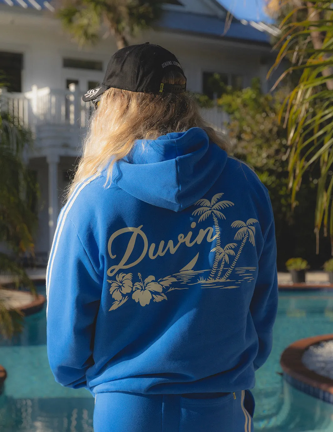 Duvin Oasis Full Zip Hoodie - Blue sold by Duvin Design product image thumbnail 3