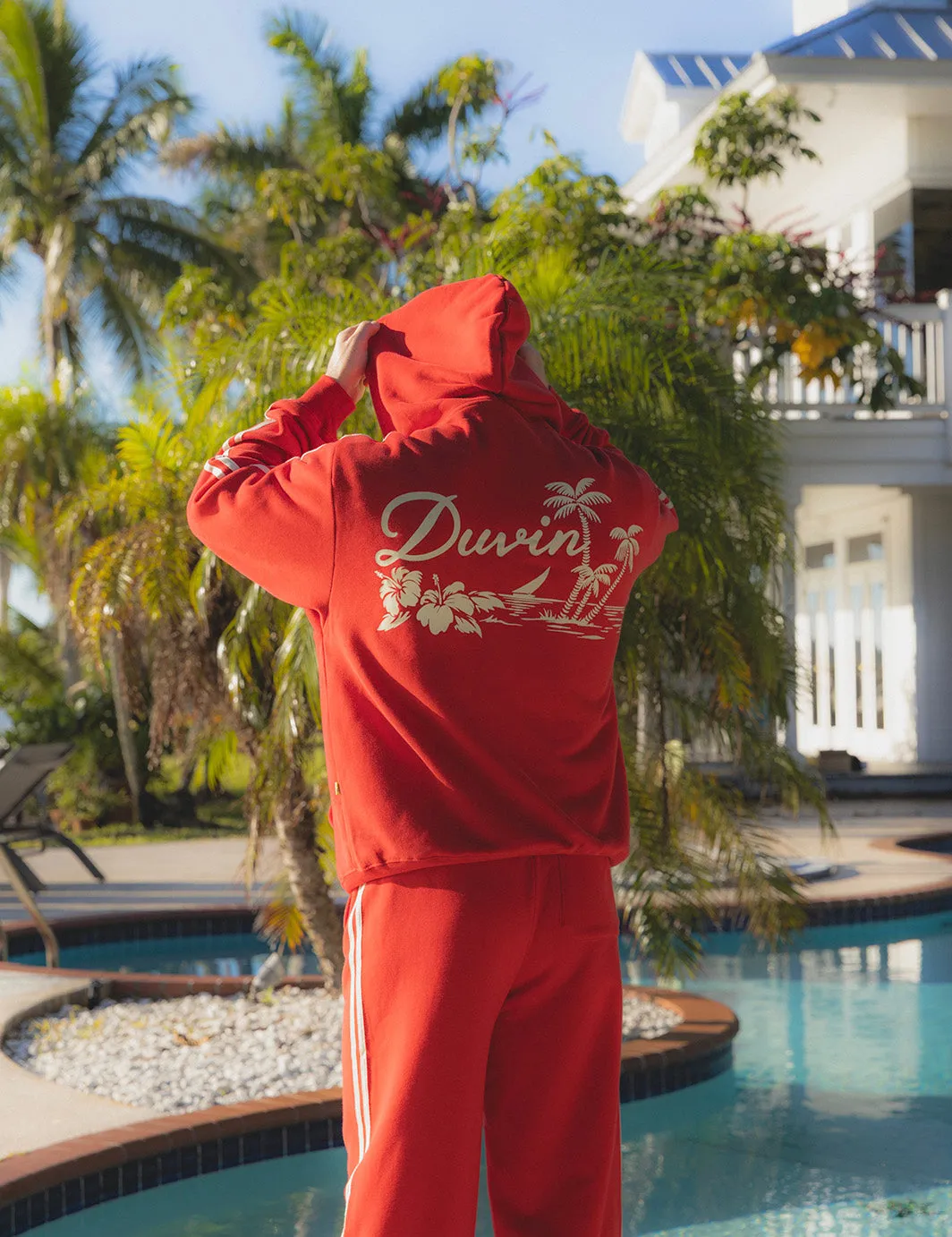 Duvin Oasis Full Zip Hoodie - Red sold by Duvin Design product image thumbnail 3