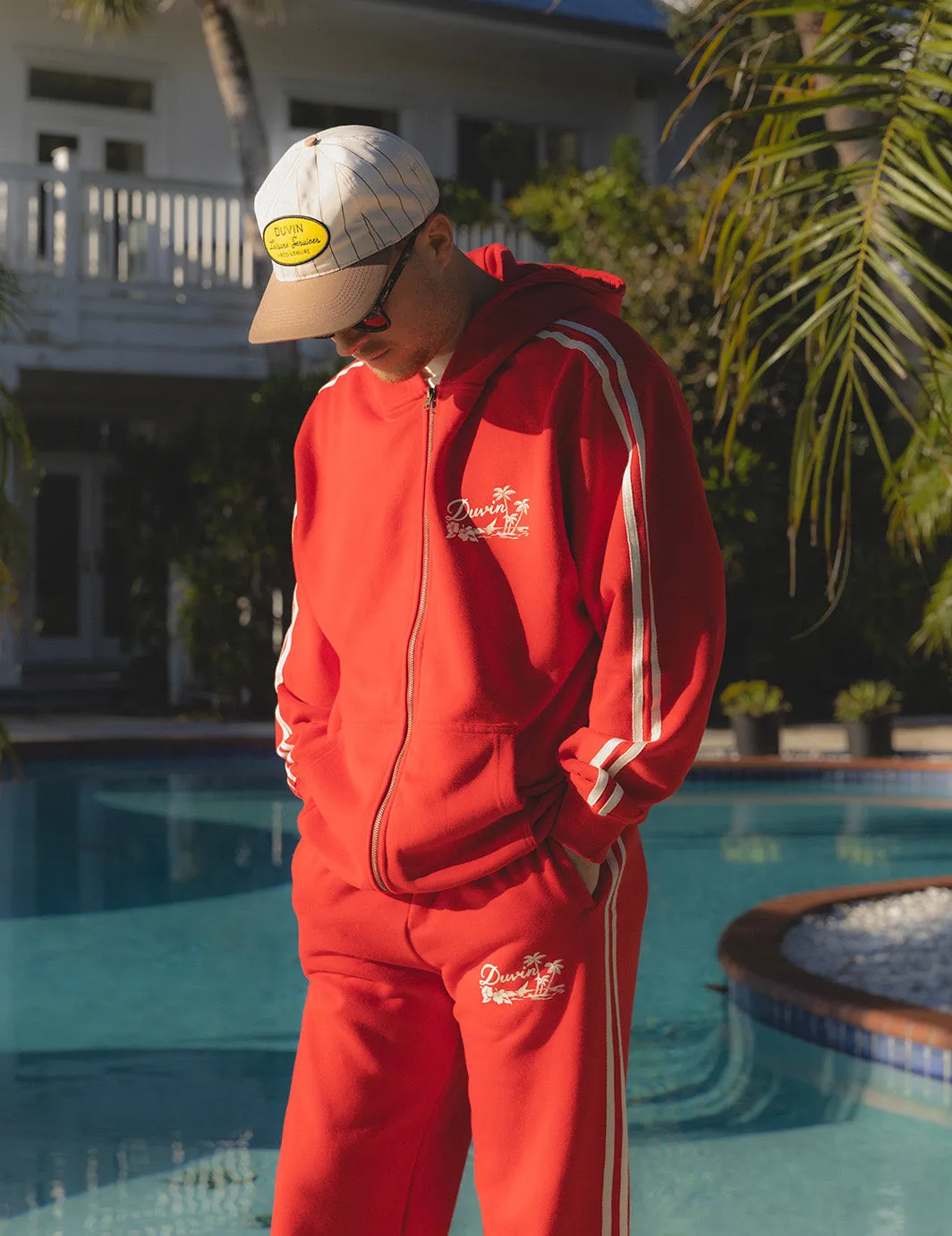 Duvin Oasis Full Zip Hoodie - Red sold by Duvin Design product image thumbnail 4