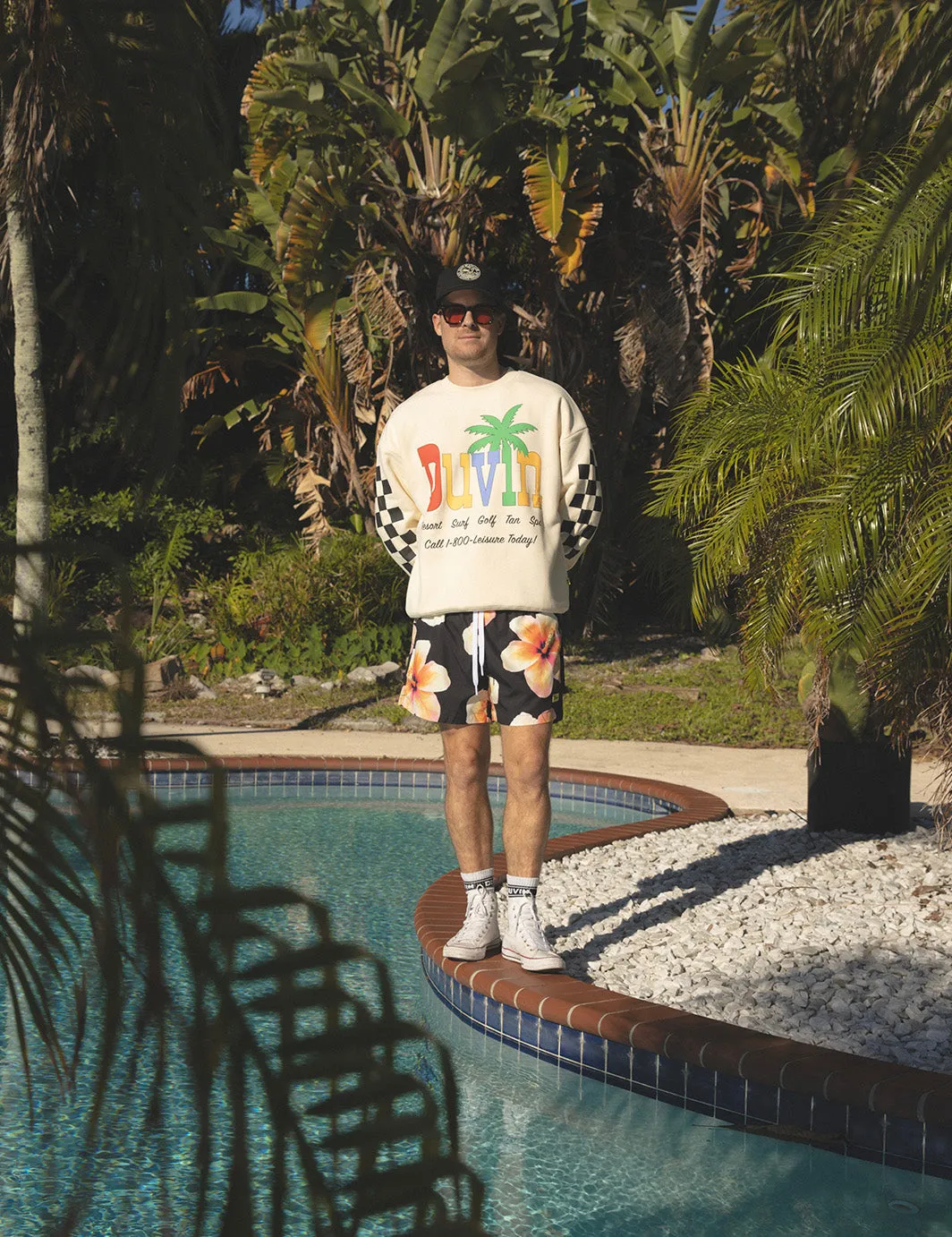 Resort Golf Tan Crew Fleece sold by Duvin Design product image thumbnail 3