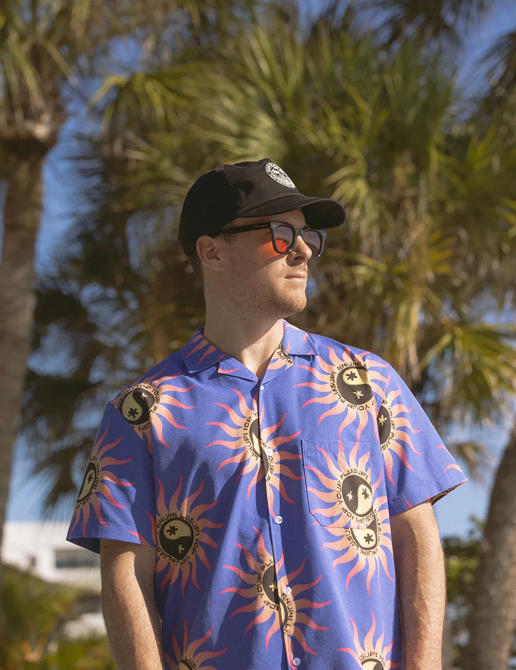 Sun Energy Stretch Buttonup - Blue sold by Duvin Design product image thumbnail 4