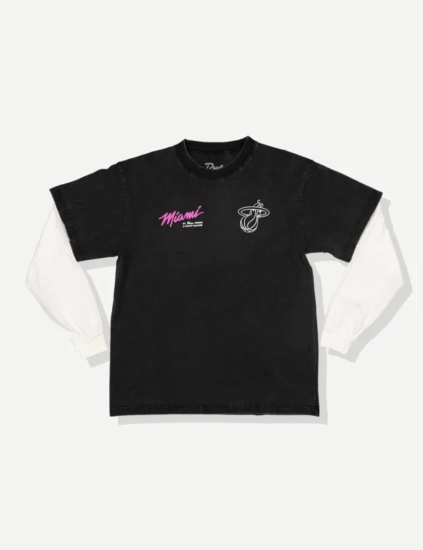 Miami Heat x Duvin Original Vice LS Tee made by Duvin Design