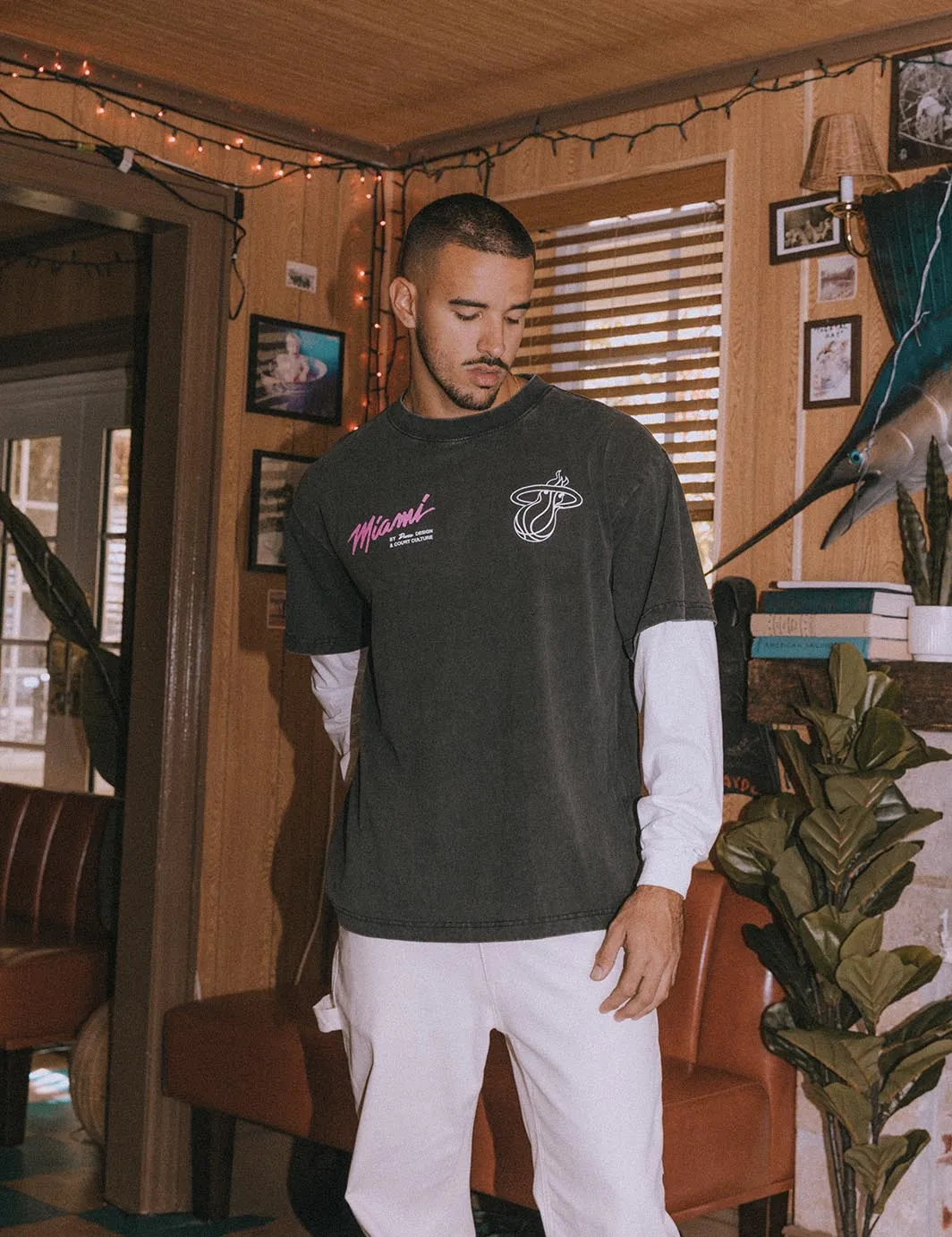 Miami Heat x Duvin Original Vice LS Tee sold by Duvin Design product image thumbnail 3