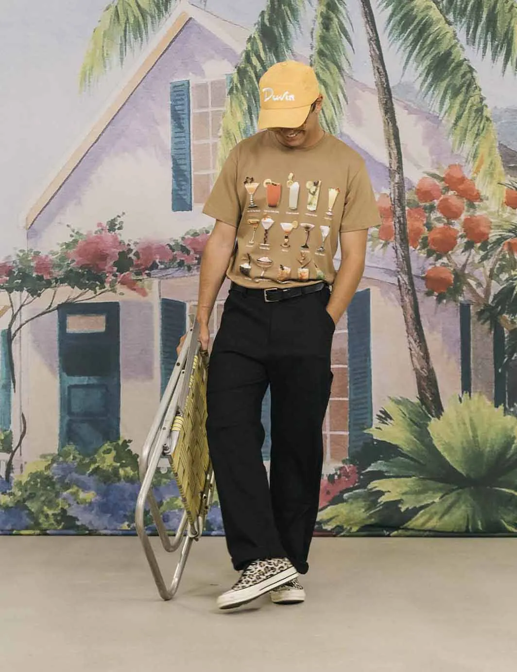 Cocktail Menu Tee Brown sold by Duvin Design product image thumbnail 2