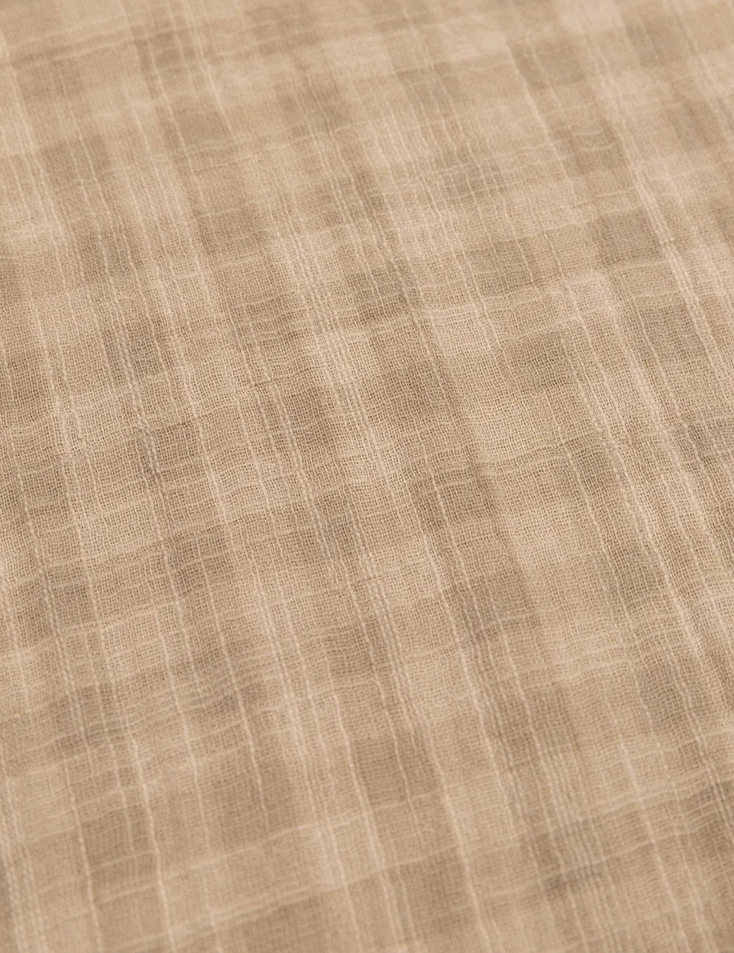 Textured Cotton Cabana Shirt - Tan sold by Duvin Design product image thumbnail 2