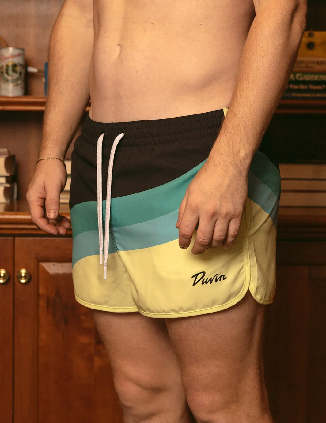 Wavy Tanning Swim - Lime sold by Duvin Design product image thumbnail 3