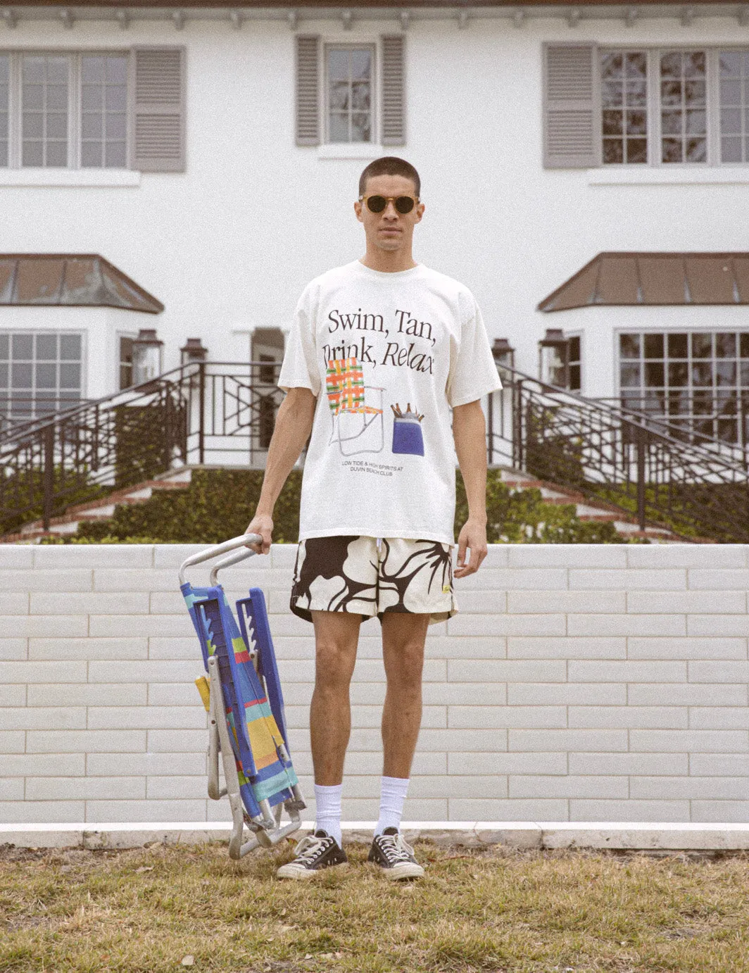 Swim Tan Relax Tee - Antique sold by Duvin Design product image thumbnail 4