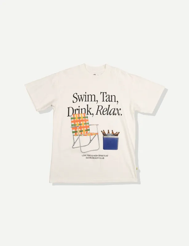 Swim Tan Relax Tee - Antique made by Duvin Design