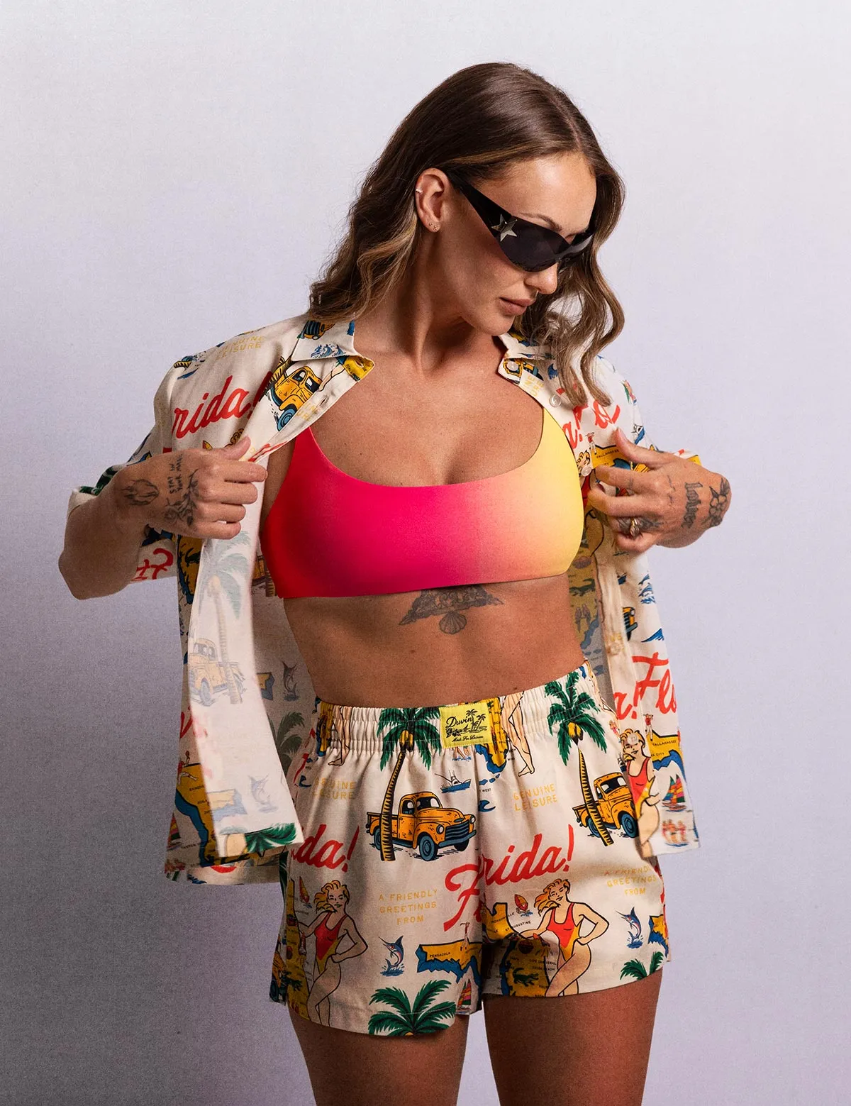 Florida 2.0 Tencel Crop Cabana Shirt sold by Duvin Design product image thumbnail 3