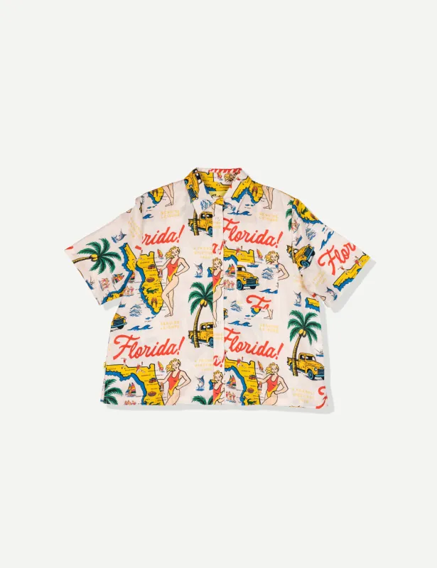 Florida 2.0 Tencel Crop Cabana Shirt made by Duvin Design