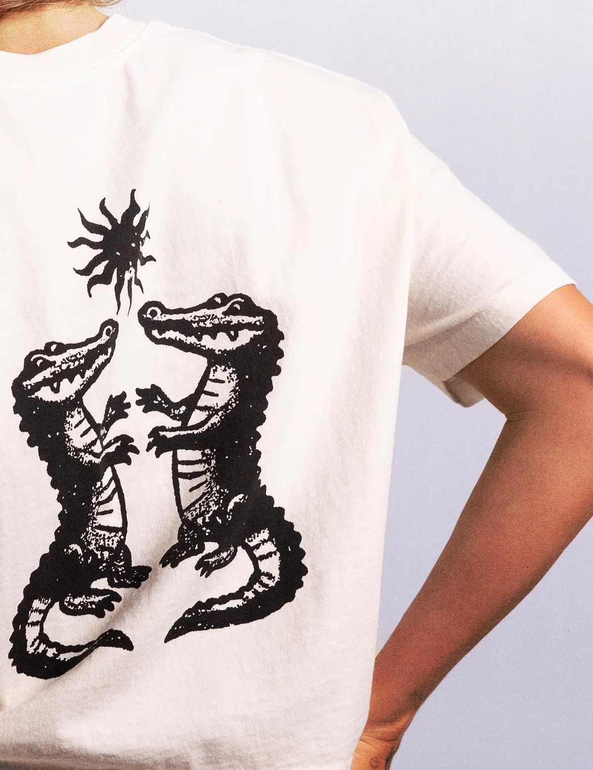 Gator Crop Tee - Antique sold by Duvin Design product image thumbnail 5
