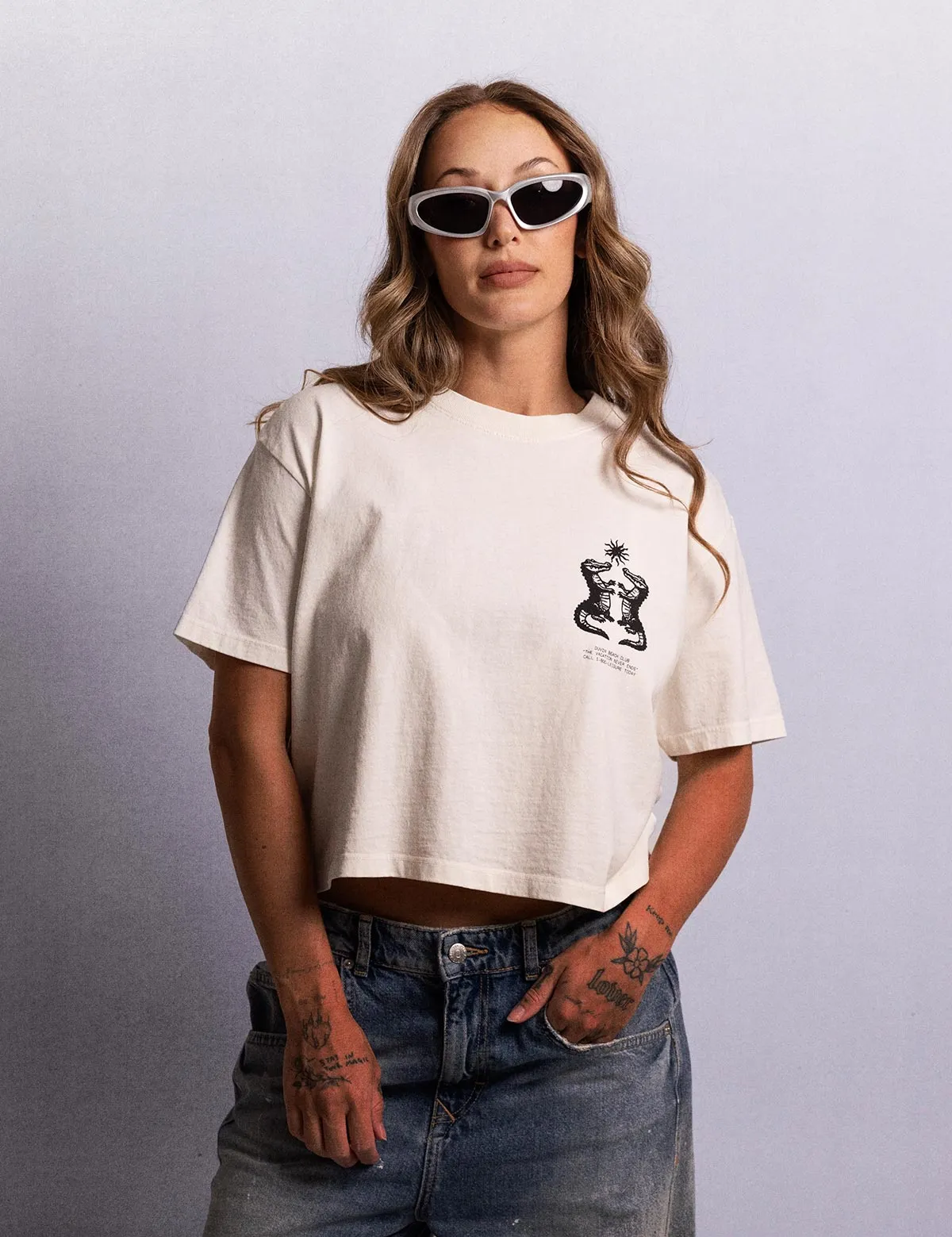 Gator Crop Tee - Antique sold by Duvin Design product image thumbnail 4