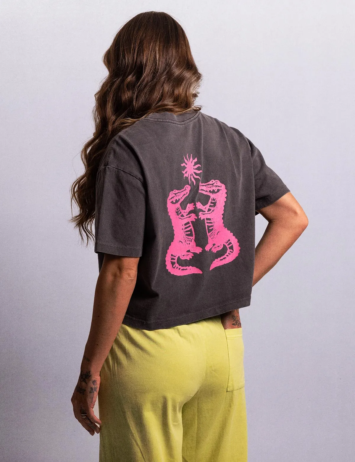 Gator Crop Tee - Black sold by Duvin Design product image thumbnail 5