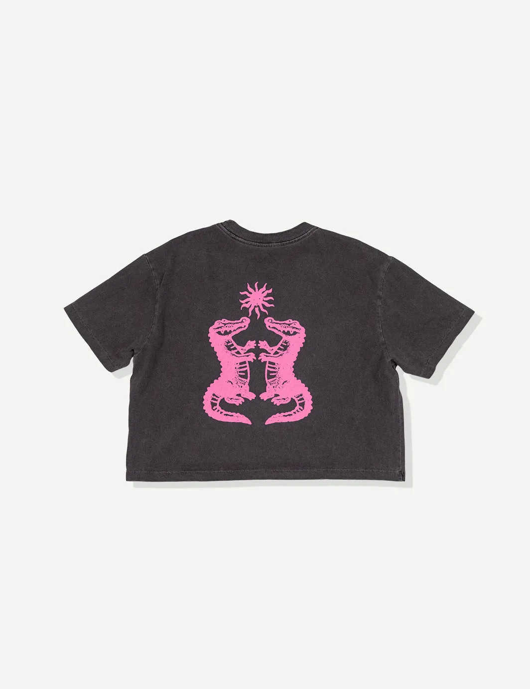 Gator Crop Tee - Black sold by Duvin Design product image thumbnail 2