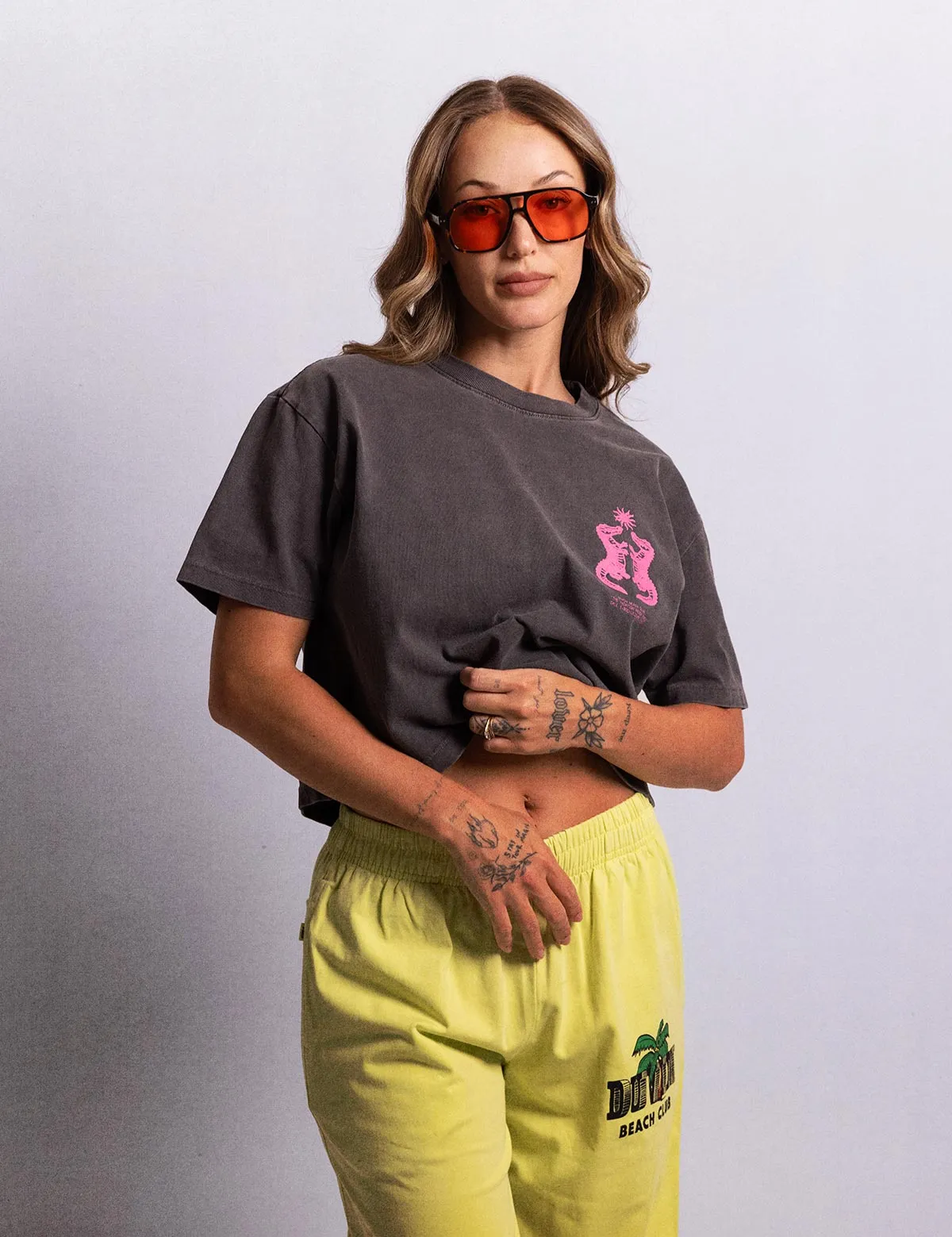 Gator Crop Tee - Black sold by Duvin Design product image thumbnail 4