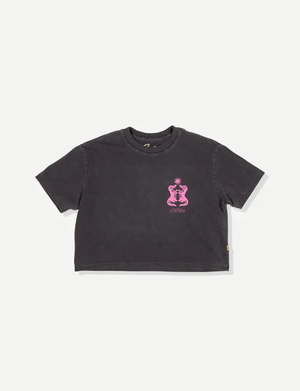 Gator Crop Tee - Black made by Duvin Design