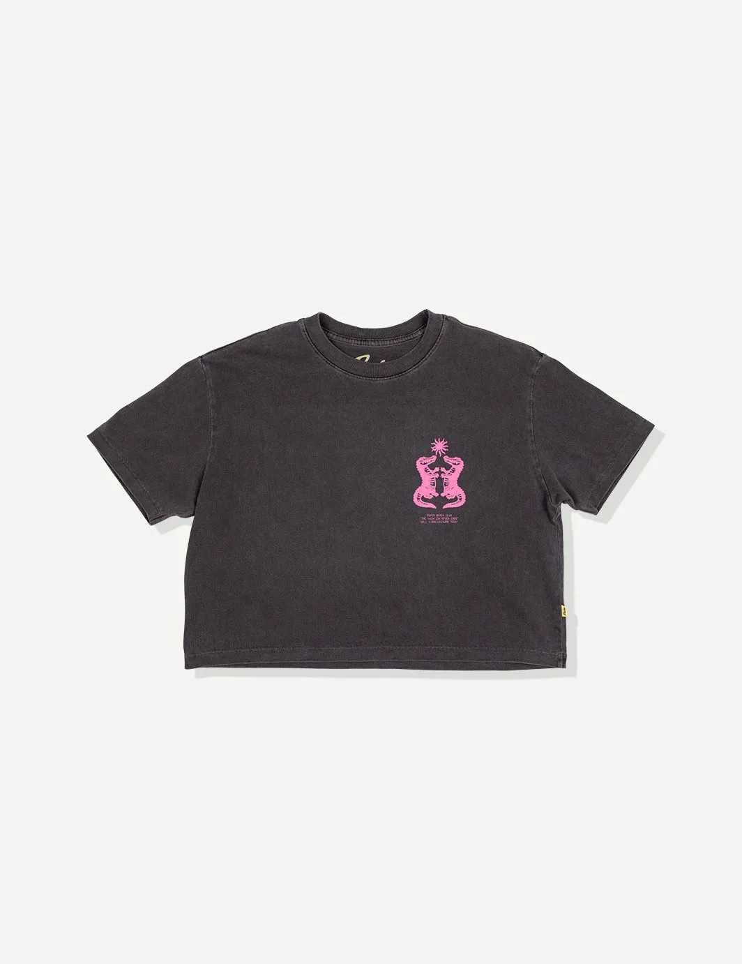 Gator Crop Tee - Black sold by Duvin Design