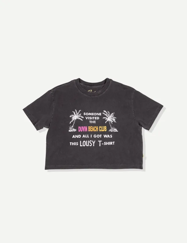 Lousy Crop Tee made by Duvin Design