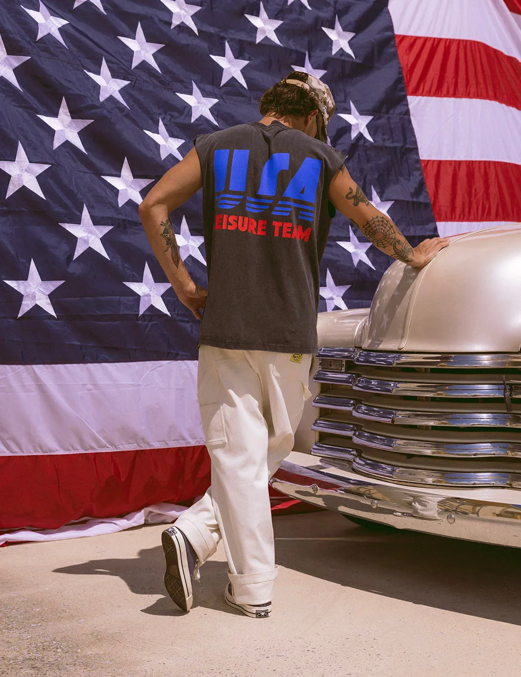 USA Leisure Muscle Tank sold by Duvin Design product image thumbnail 4