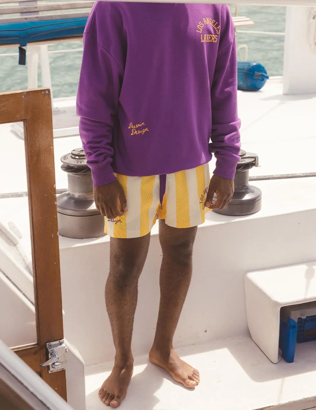 Duvin x Lakers Crew Fleece sold by Duvin Design product image thumbnail 5