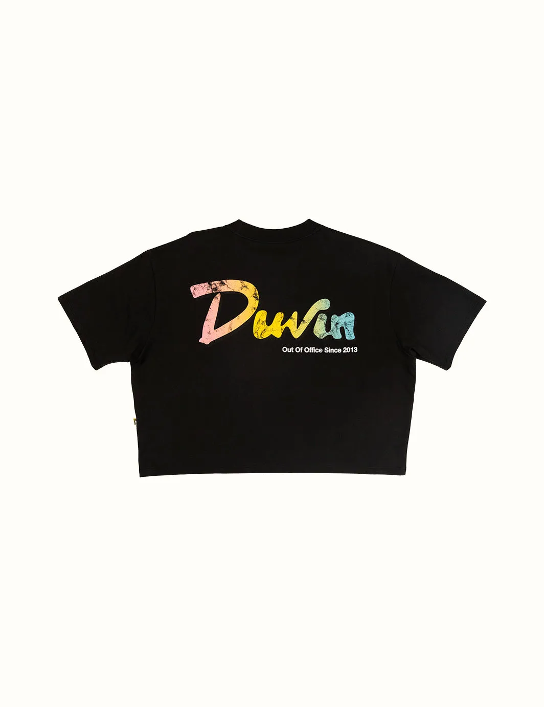 Gradient Crop Tee - Black sold by Duvin Design