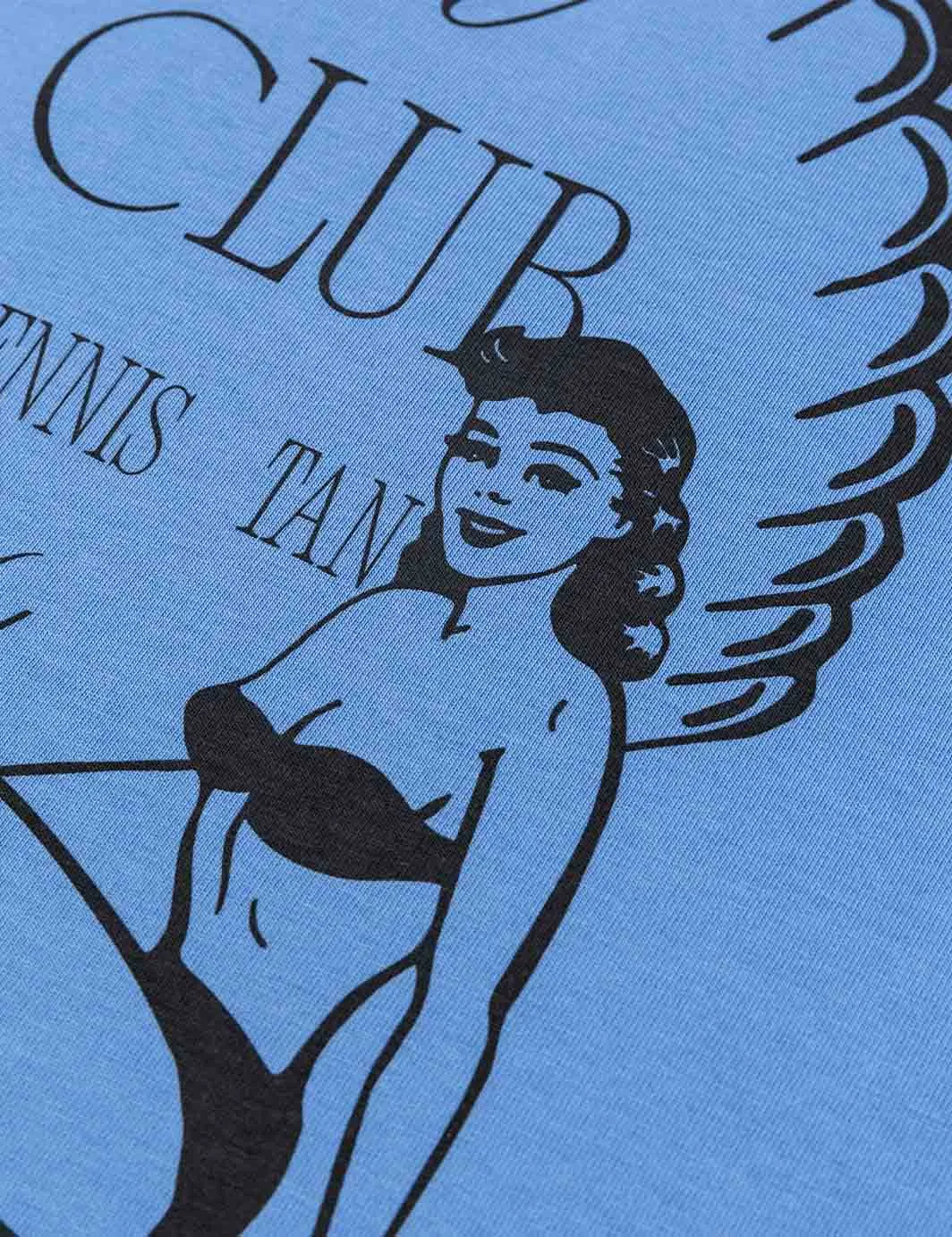 Shoreline Crop Tee Blue sold by Duvin Design product image thumbnail 5