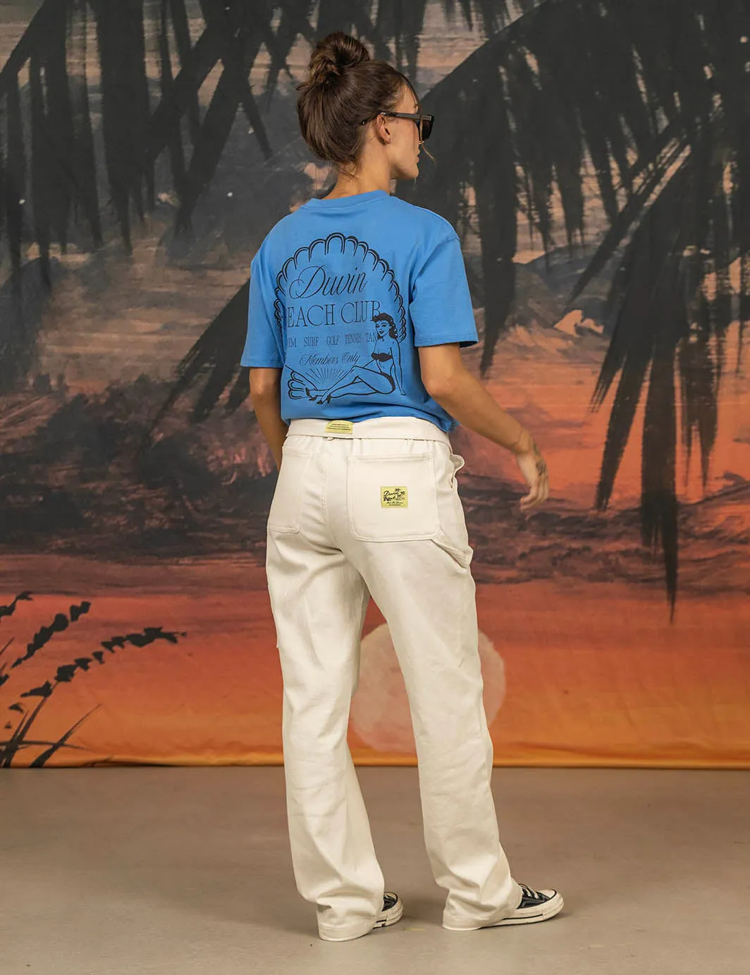 Shoreline Crop Tee Blue sold by Duvin Design product image thumbnail 3