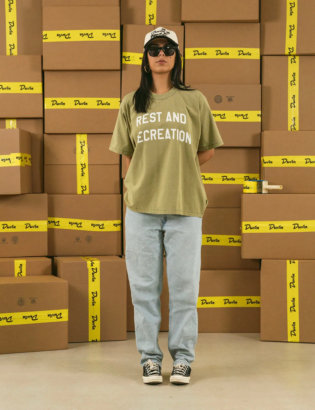 Rest And Rec Tee - Army sold by Duvin Design product image thumbnail 3